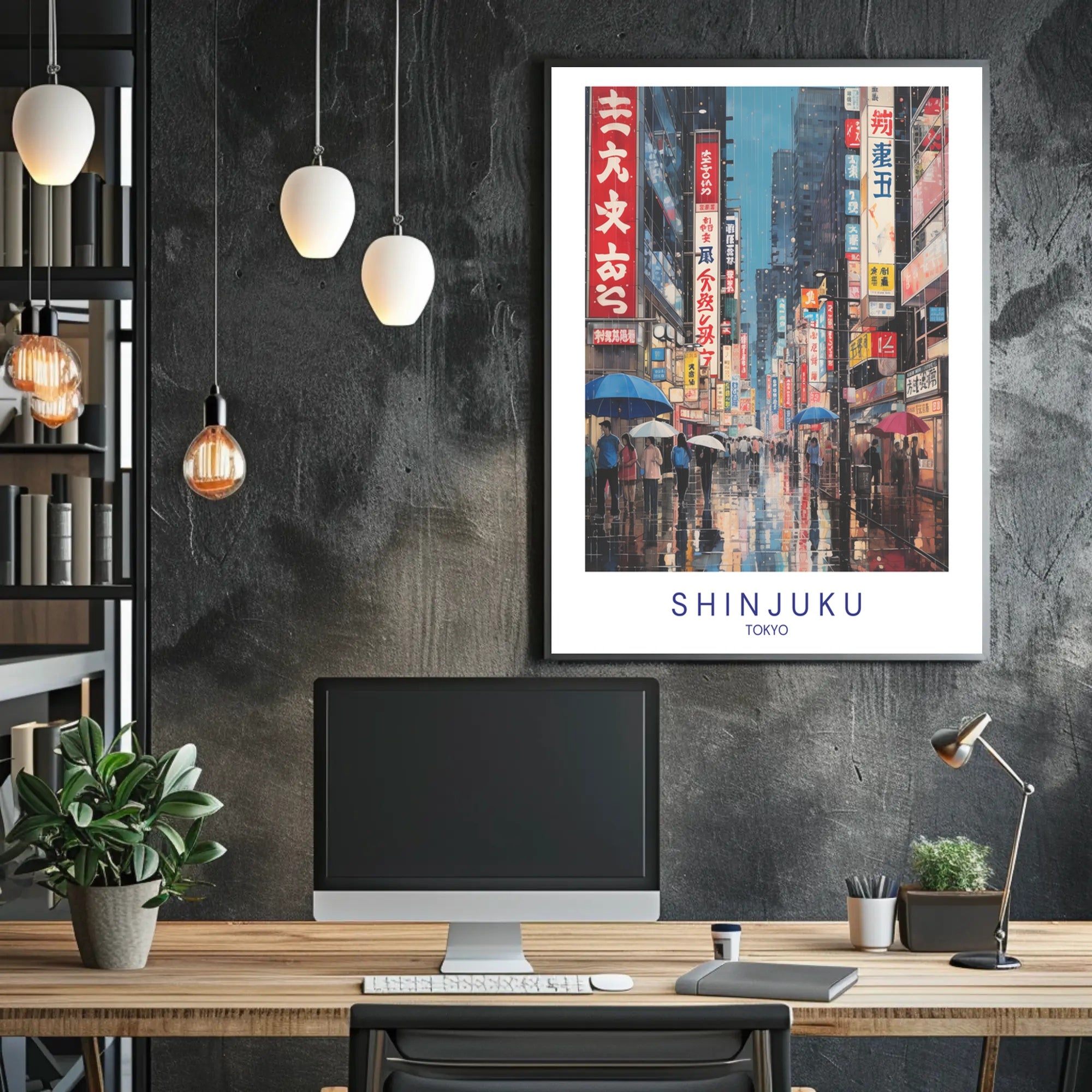 Shinjuku Nightlife Poster PosterGoat
