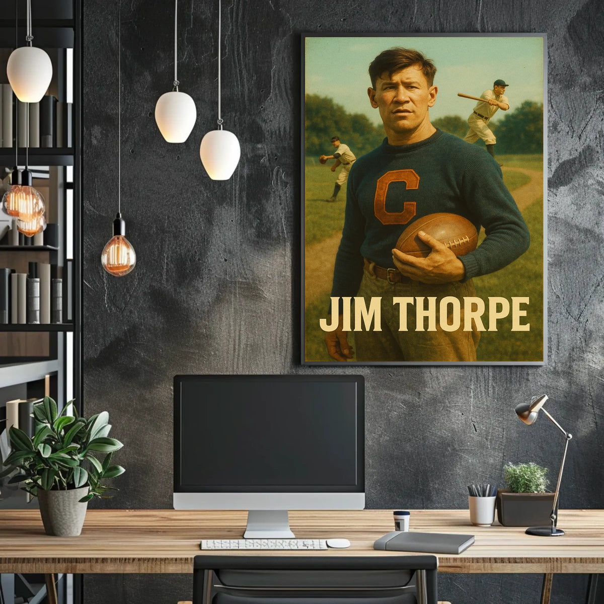Jim Thorpe Legendary Athlete Poster