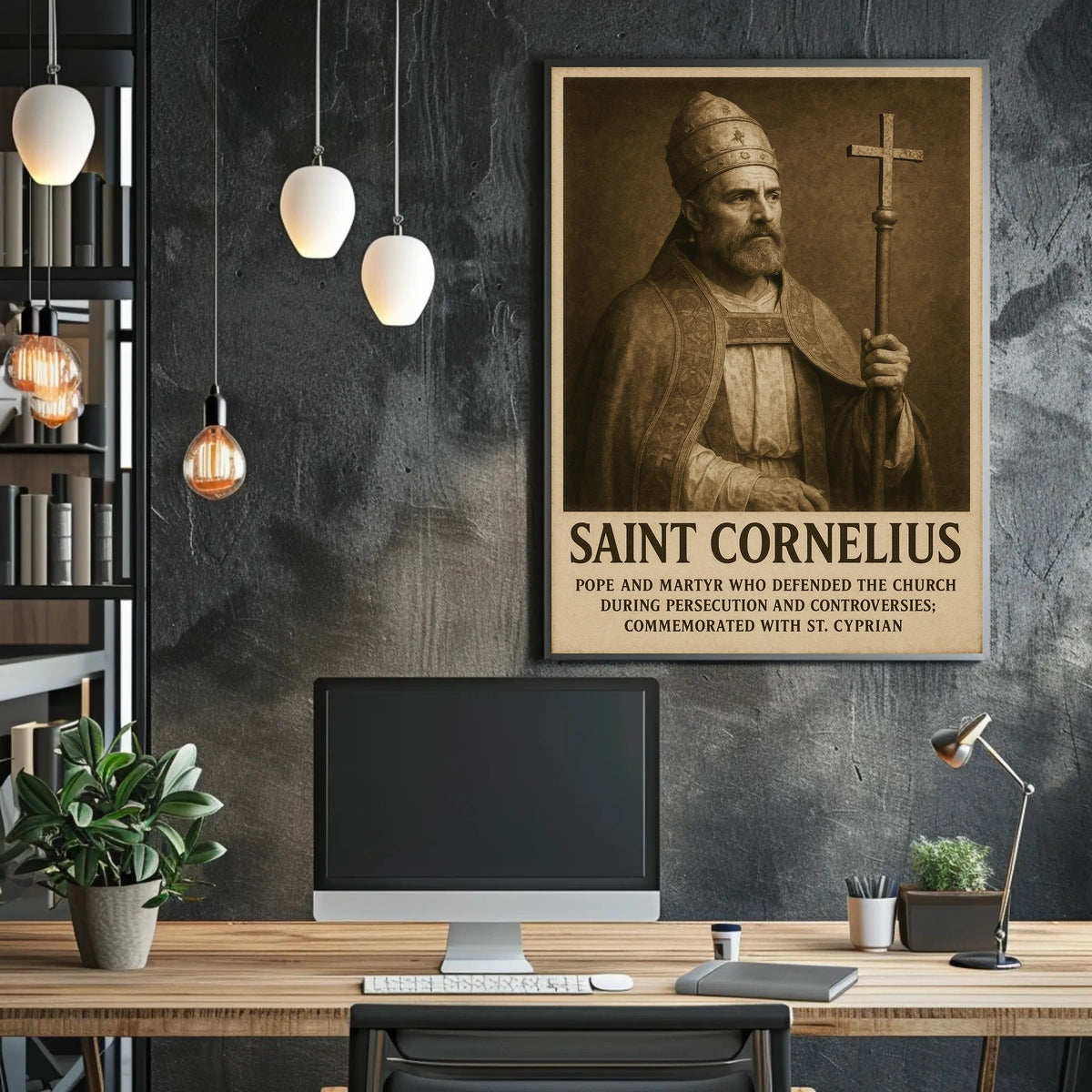Saint Cornelius Pope And Martyr Poster