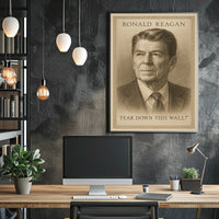 Ronald Reagan Tear Down This Wall Poster