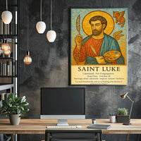 Saint Luke Patron of Artists and Healers Poster PosterGoat