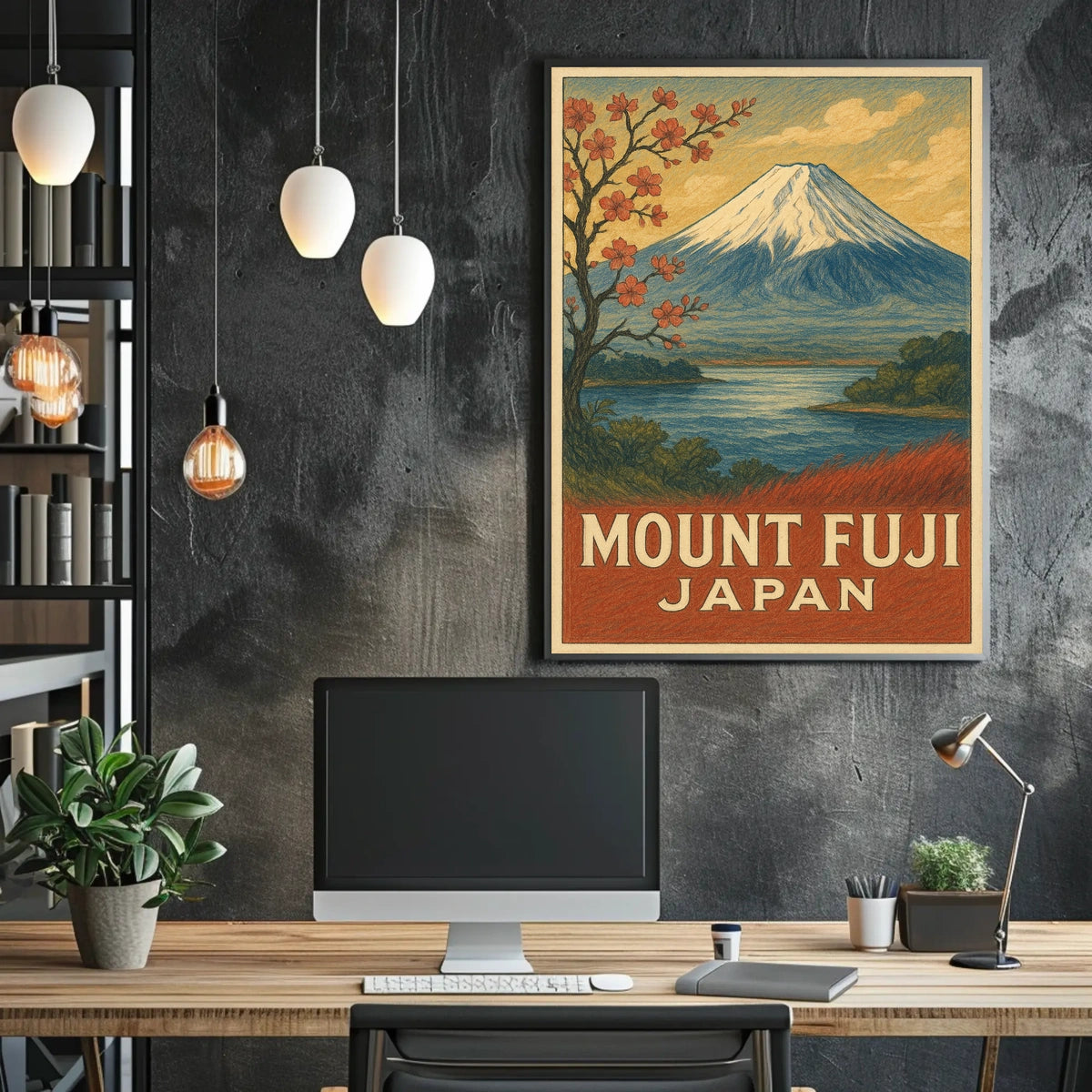 Mount Fuji Vintage Japanese Heritage Collectors Poster