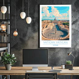 Vatican City Aerial View Poster