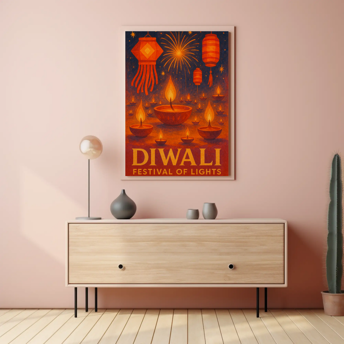 Diwali Festival of Lights Travel Poster