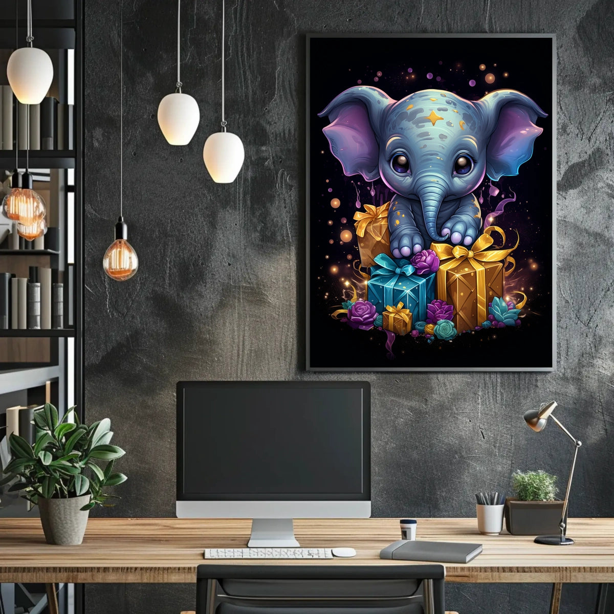 Enchanted Elephant Celebration Poster