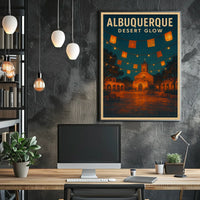 Albuquerque Desert Glow Poster