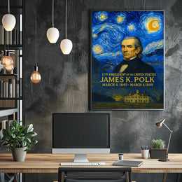 James K. Polk 11th President of the United States Presidential Masterpiece Series Poster