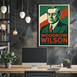 Woodrow Wilson Vintage Ads Poster