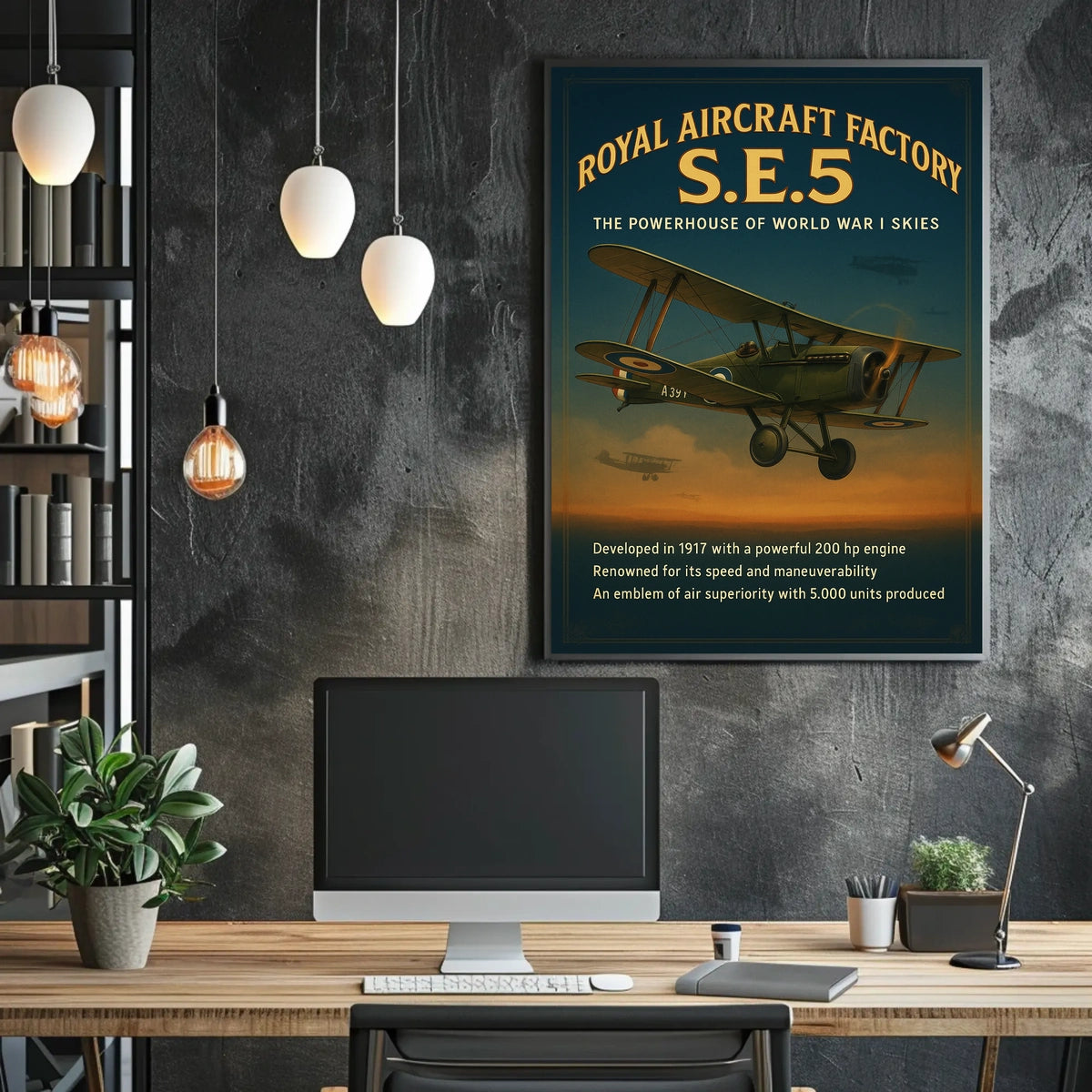 S.E.5 The Powerhouse of World War I Skies Poster