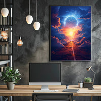 Surreal Time Travel Adventure in Futuristic Sci-Fi Poster PosterGoat
