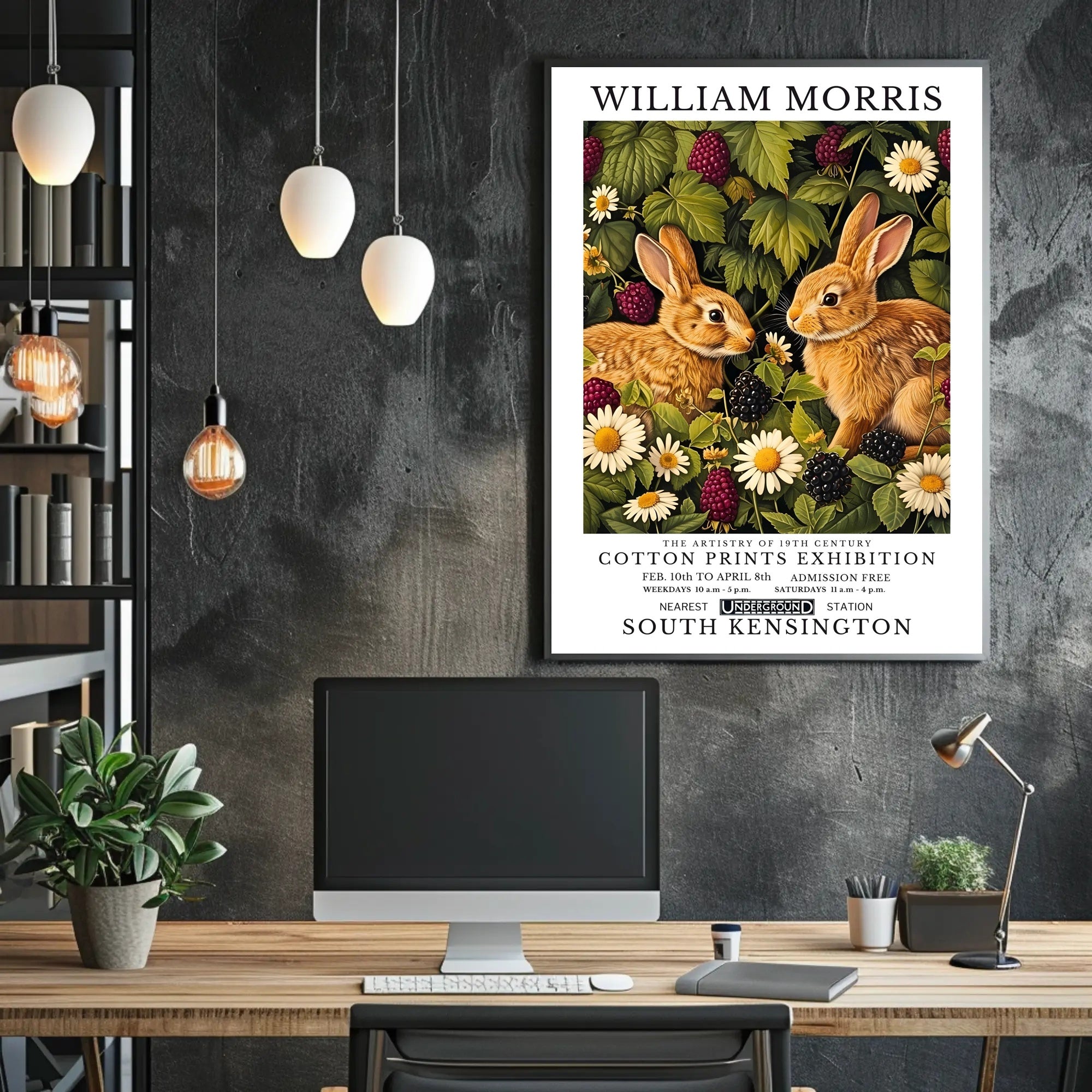 William Morris Nature-Illustrated Vintage Artistic Poster