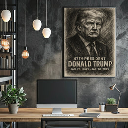 Donald Trump The Unyielding Resolve Poster