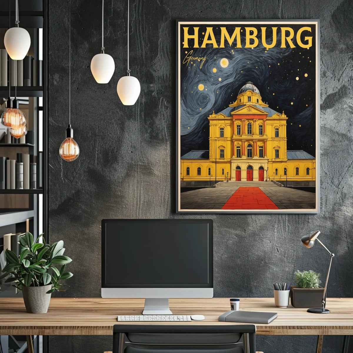 Hamburg Nightscape Poster