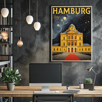 Hamburg Nightscape Poster