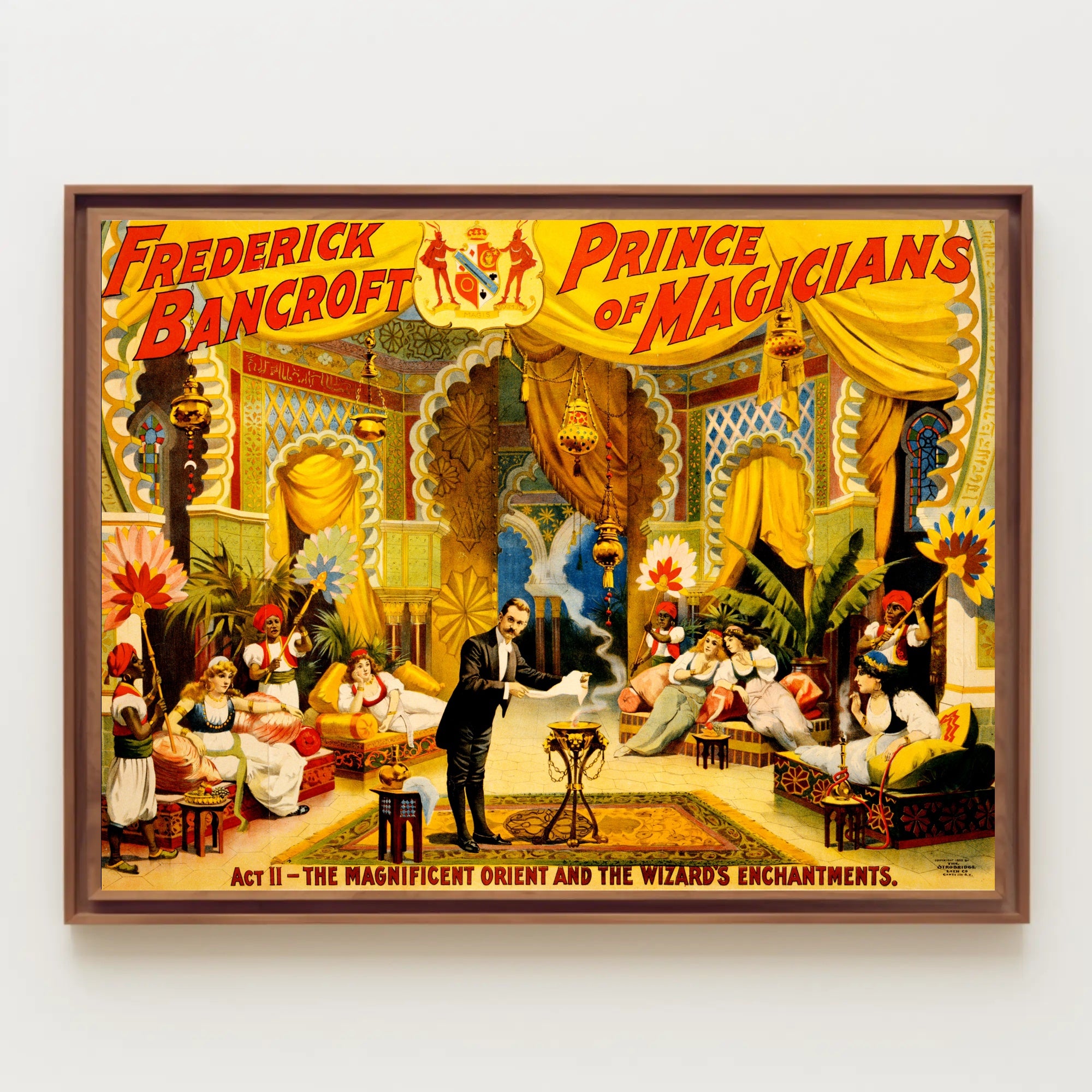 Frederick Bancroft's Oriental Magic Show Cultural Heritage Poster