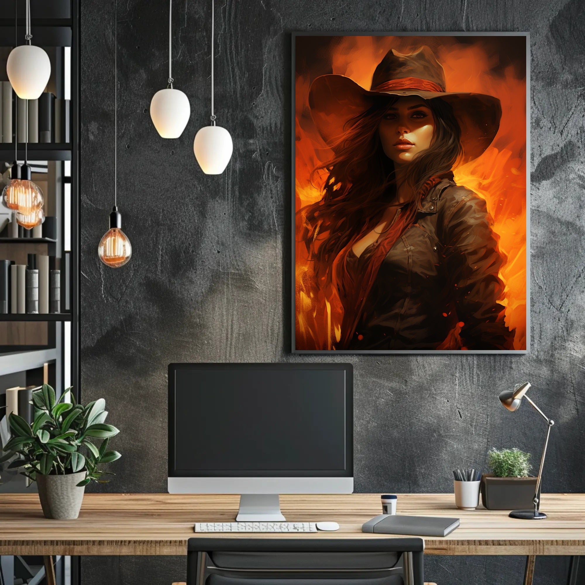 The Fiery Cowgirl Poster