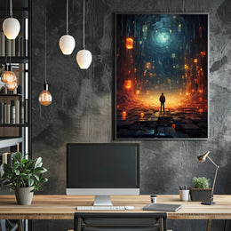 Journey Into The Digital Abyss Poster