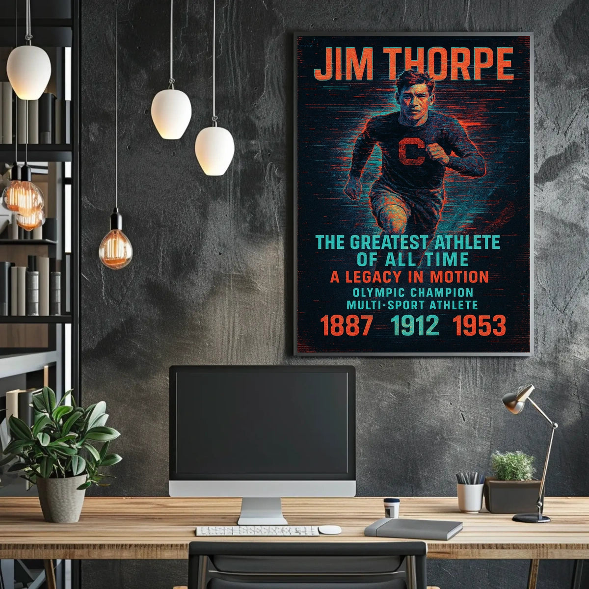 A Legacy in Motion Celebrating the Greatest Athlete Jim Thorpe Poster