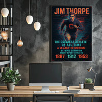 A Legacy in Motion Celebrating the Greatest Athlete Jim Thorpe Poster