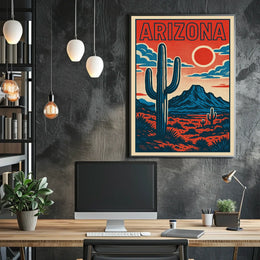 Arizona Desert Landscape Poster
