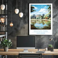 Regent's Park Tranquility Travel Poster