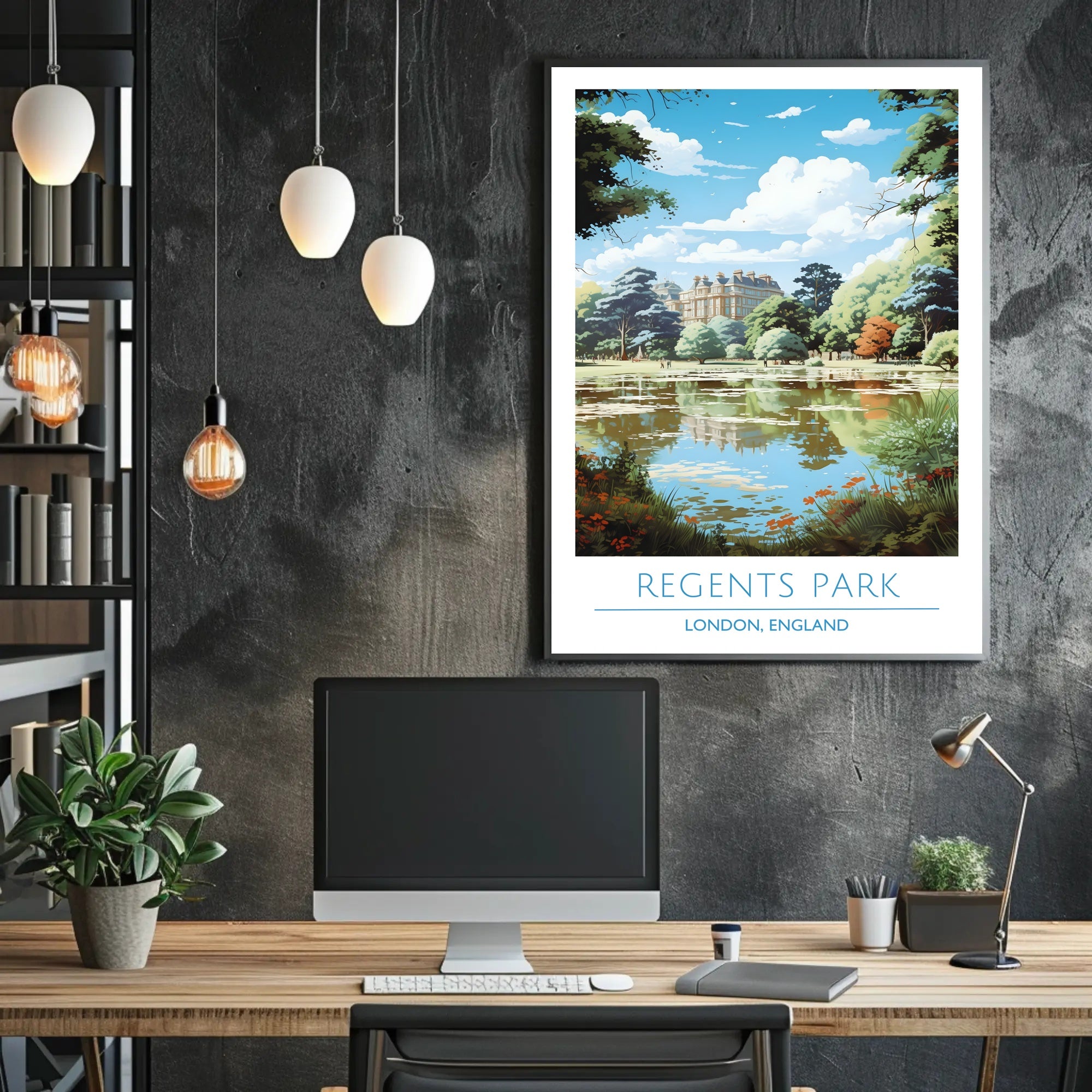 Regent's Park Tranquility Travel Poster