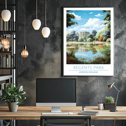 Regent's Park Tranquility Travel Poster