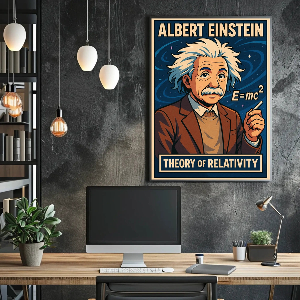 Albert Einstein Theory Of Relativity Poster