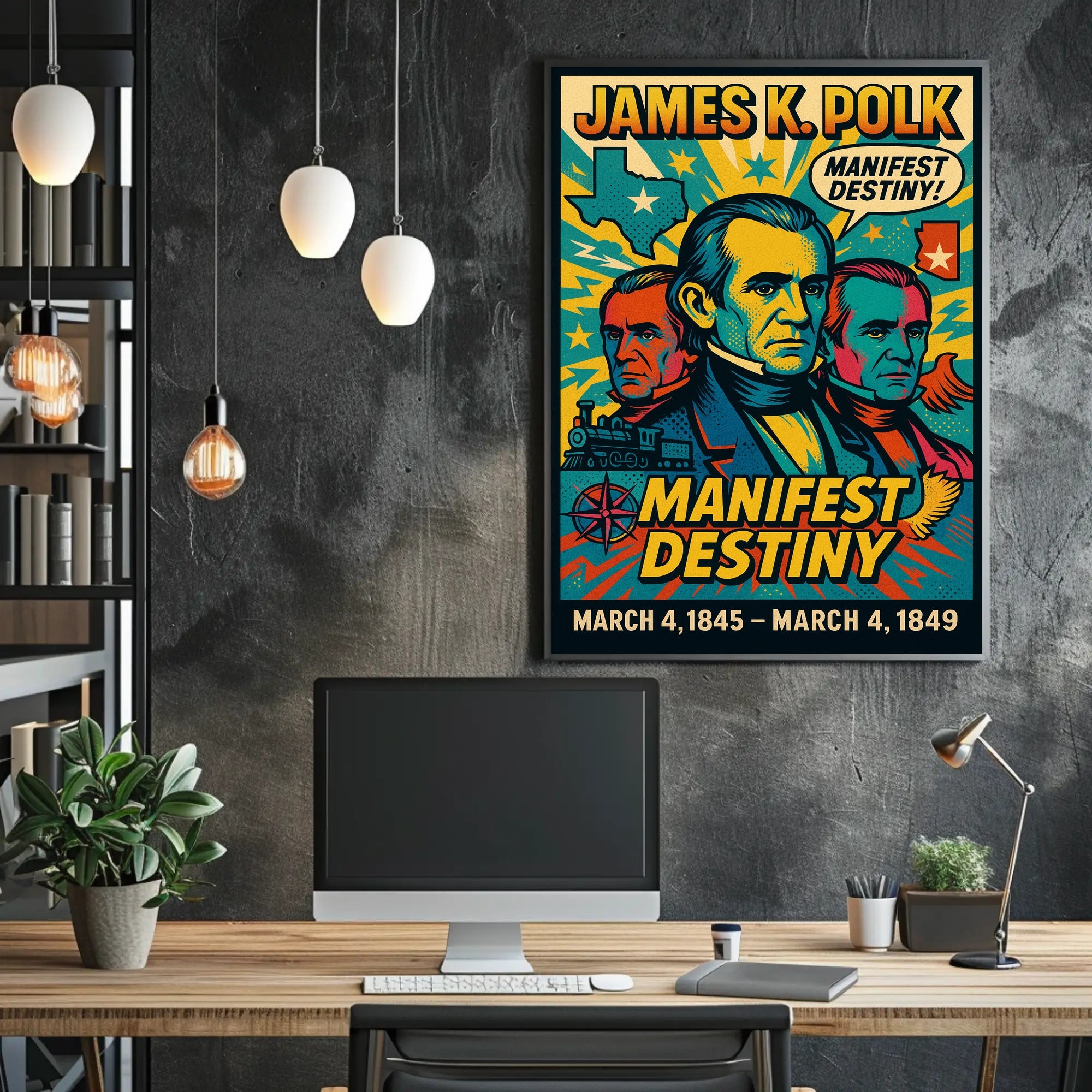 James K. Polk Manifest Destiny Poster PosterGoat