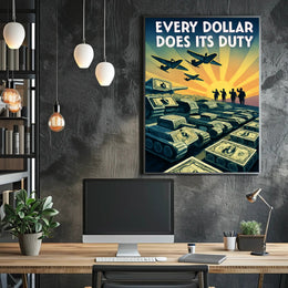 Every Dollar Does Its Duty Poster PosterGoat