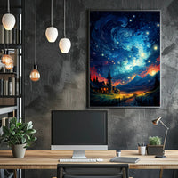 Starry Night Dreamscape Poster