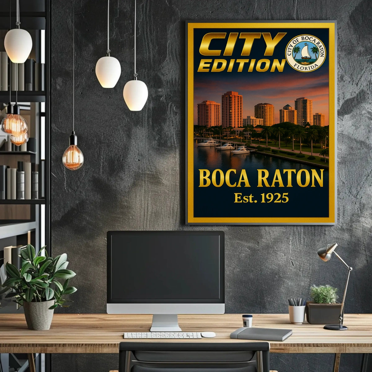 Boca Raton City Edition Poster
