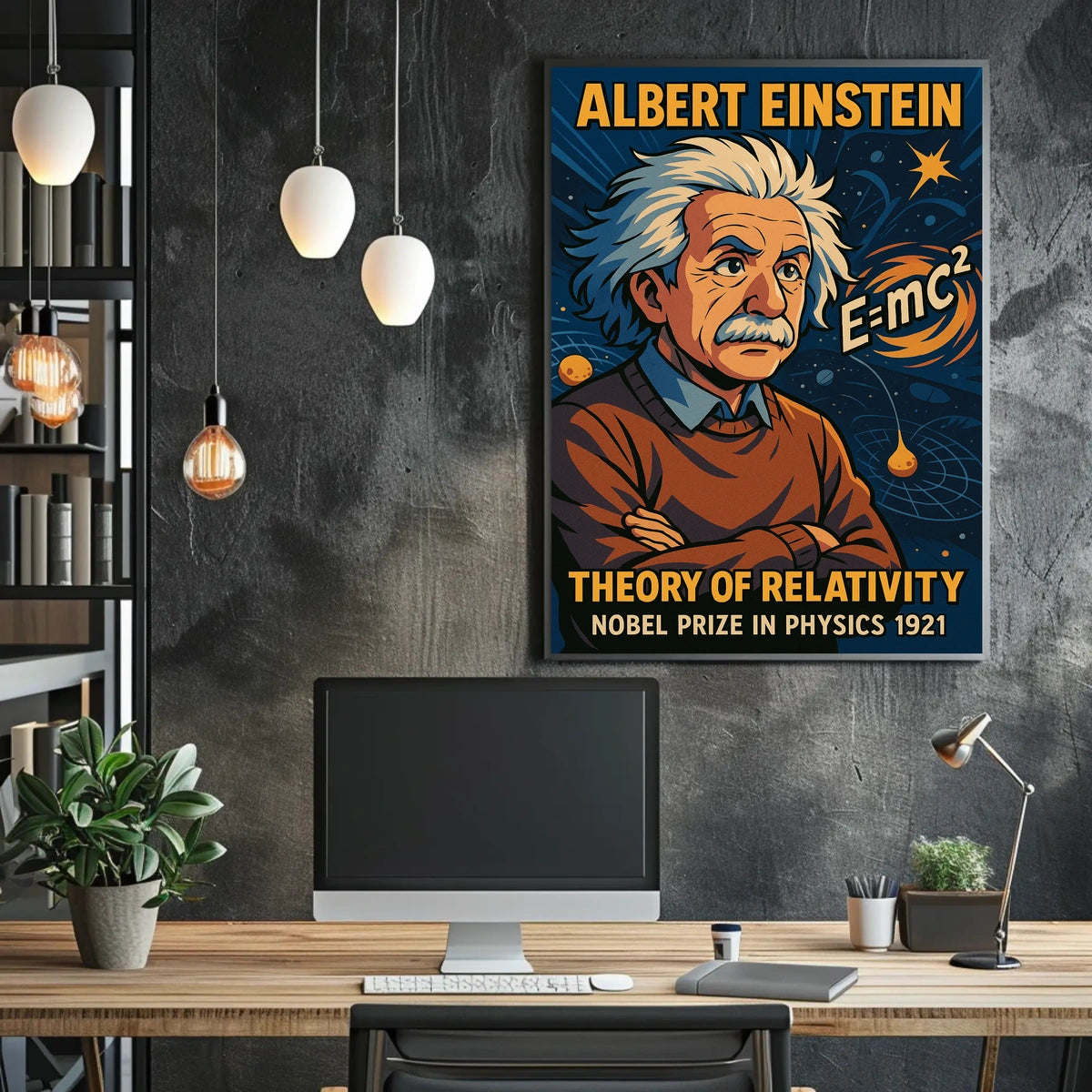 Albert Einstein Theory Of Relativity Poster