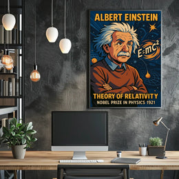 Albert Einstein Theory Of Relativity Poster