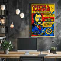 Chester A. Arthur A Pop Presidency Poster PosterGoat