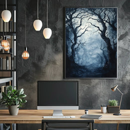 Enchanted Forest Mystique: Mystical Artistic or Pop Culture Poster