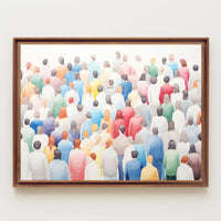 A Colorful Crowd Poster PosterGoat
