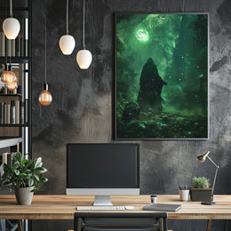 Mysterious Sorcerer in Enchanted Forest Fantasy or Mythology Poster PosterGoat