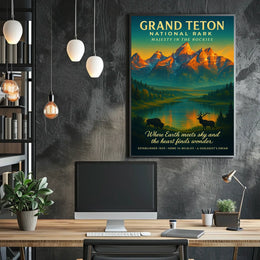 Majesty in the Rockies Poster