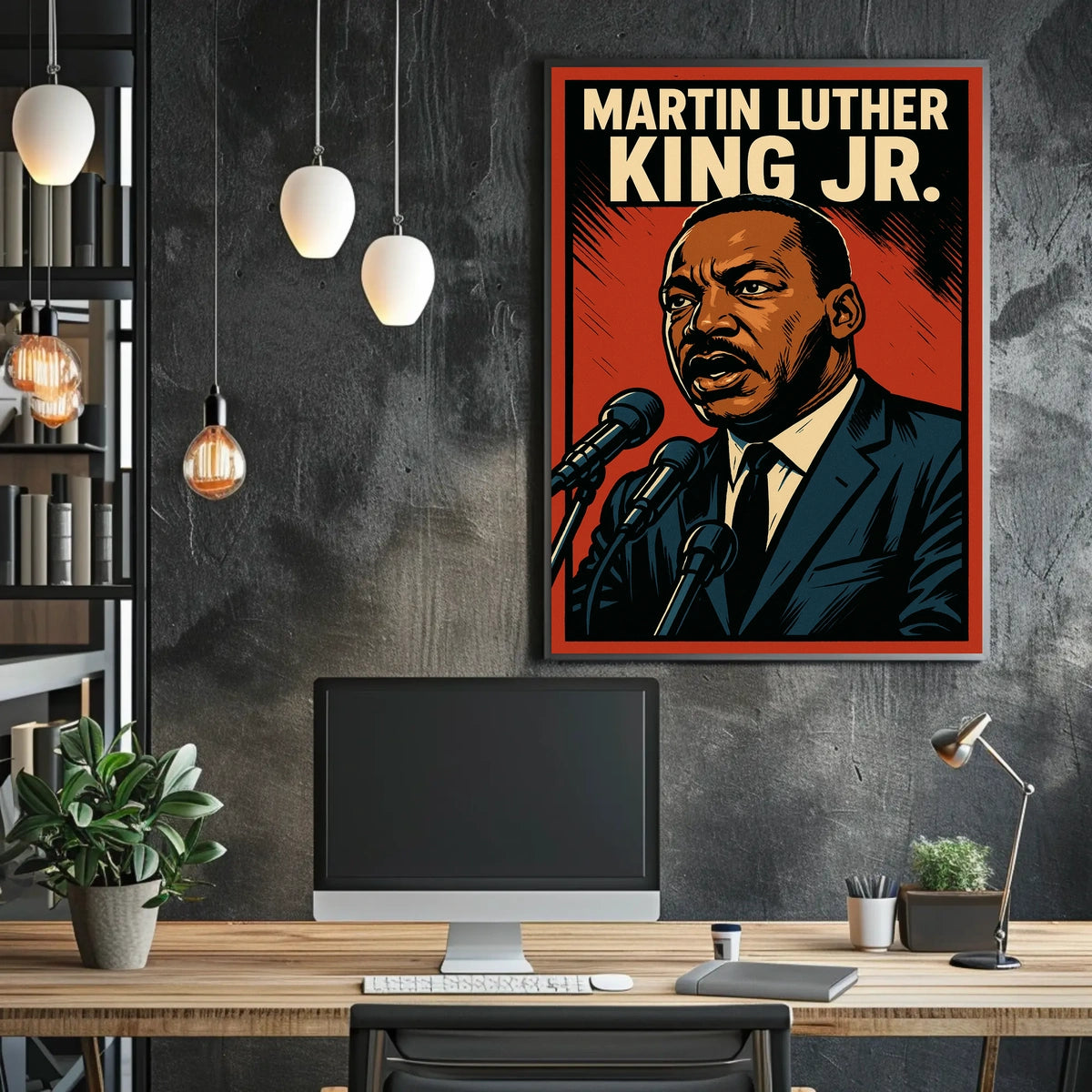 Martin Luther King Jr. Iconic Leader Poster