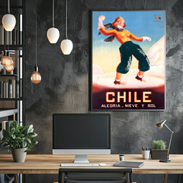 Chile Alegría, Nieve Y Sol Poster