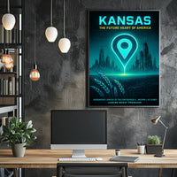 Kansas The Future Heart of America Poster PosterGoat