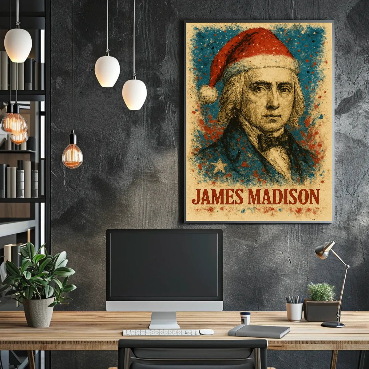 James Madison 4th President of the United States Christmas SeriesPoster