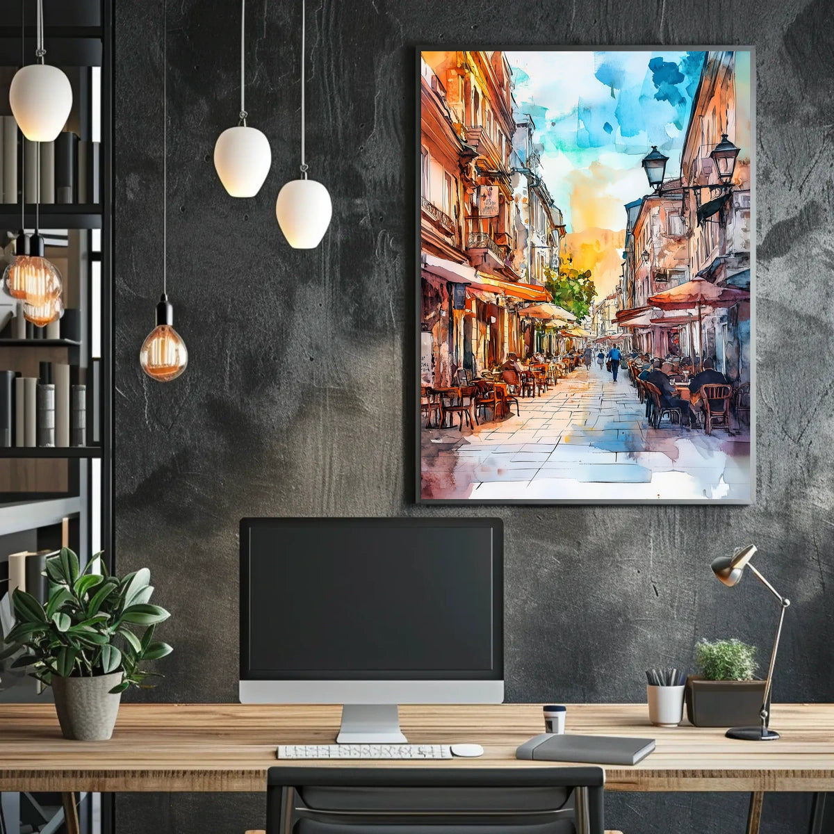 Vibrant Skadarlija Bohemian Street Scene In Serbia Poster