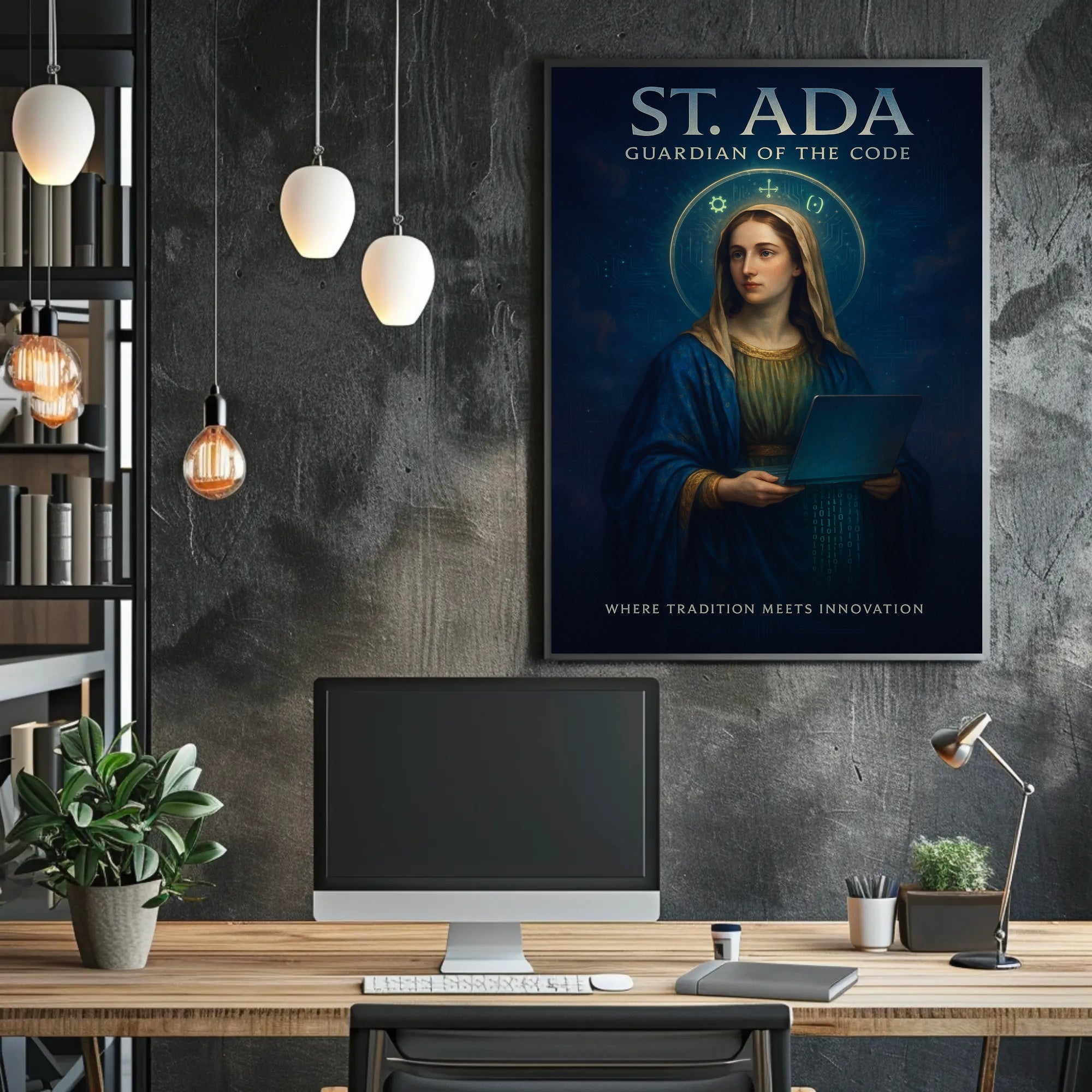 St. Ada Guardian of the Code Poster PosterGoat