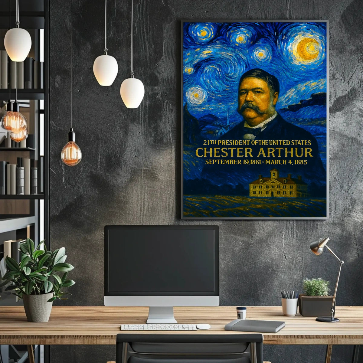 Chester A. Arthur 21st President of the United States Presidential Masterpiece Series Poster