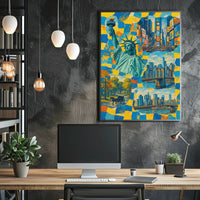 New York City Vibes Poster 18x24 Wall Art Decor NYC