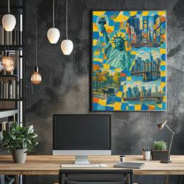 New York City Vibes Poster 18x24 Wall Art Decor NYC