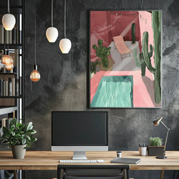 Desert Oasis Retreat Poster