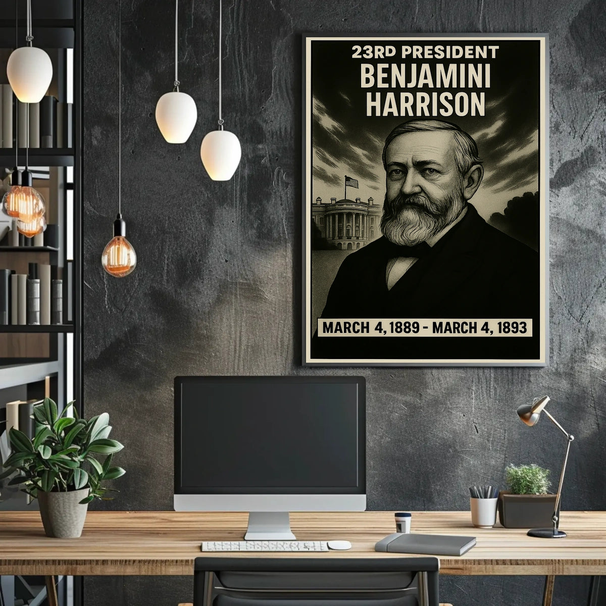 Benjamin Harrison 23Rd President Poster